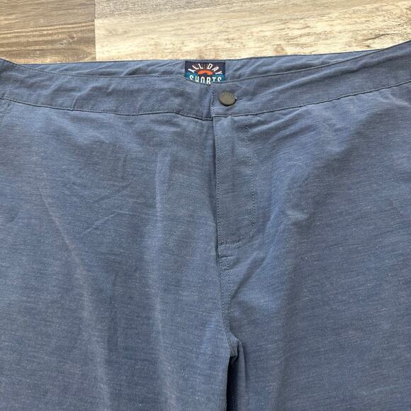 Faherty All Day Blue 4- Mens Outdoors Beach Performance Stretch Hybrid Shorts - Picture 3 of 13